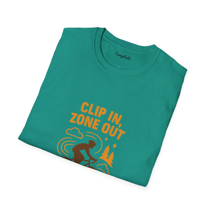 Unisex T-Shirt - Cyclist Clip in, Zone Out