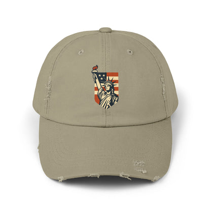 Distressed Cap - Vintage Lady Liberty