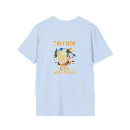 Unisex T-Shirt - Tiny Box, Big Adventure (2-sided graphic)