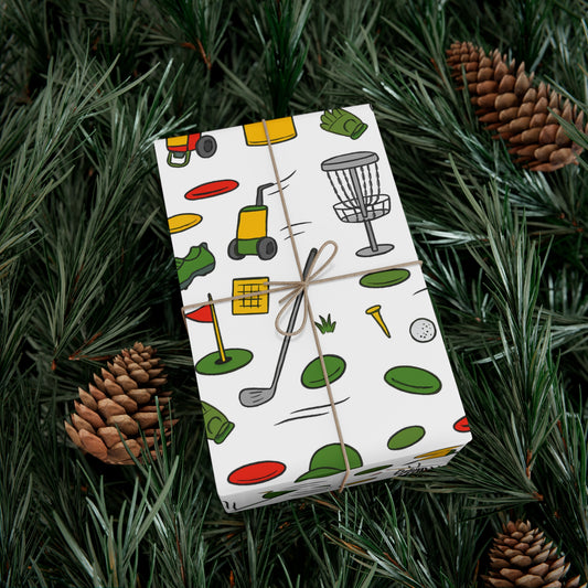 Eco-Friendly Disc-Golf Themed Gift Wrap Paper