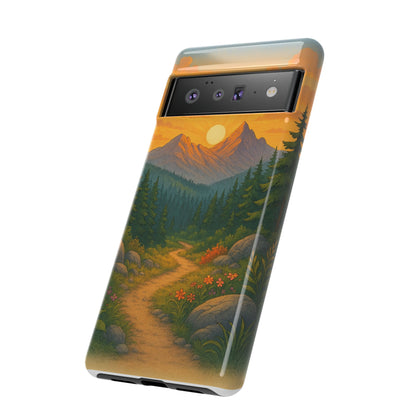 Tough Phone Case - Sunset Mountain Design