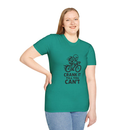 Unisex T-Shirt - Cool Skeleton Bike Rider