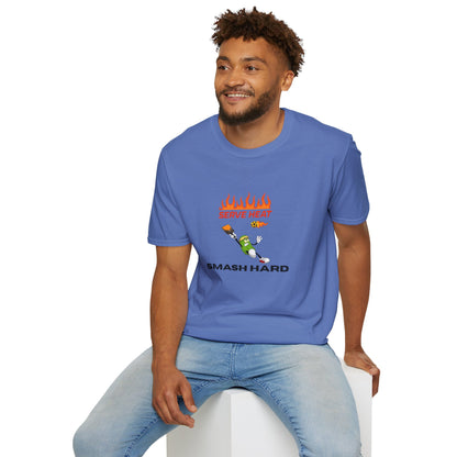 Unisex T-Shirt - Serve Heat Smash Hard