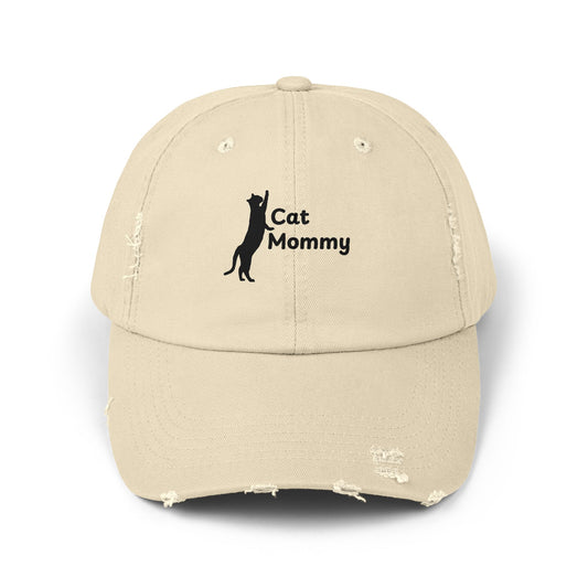Distressed Cap - Cat Mommy