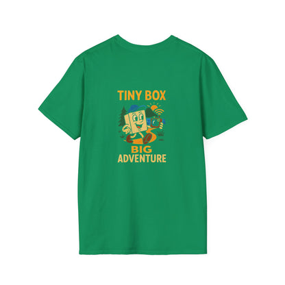 Unisex T-Shirt - Tiny Box, Big Adventure (2-sided graphic)