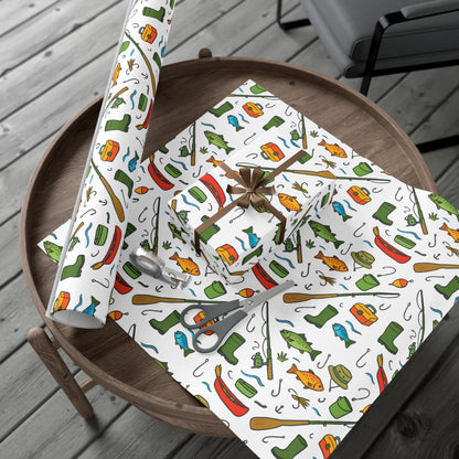 Eco-Friendly Fishing-Themed Gift Wrap Paper