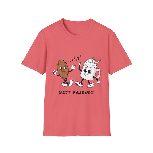 Unisex T-Shirt - Funny Best Friends Coffee & Cookie