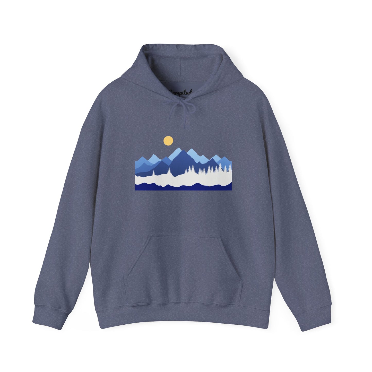 Unisex Hoodie - Mountain View with Sun