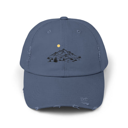 Distressed Cap - Mountain Design