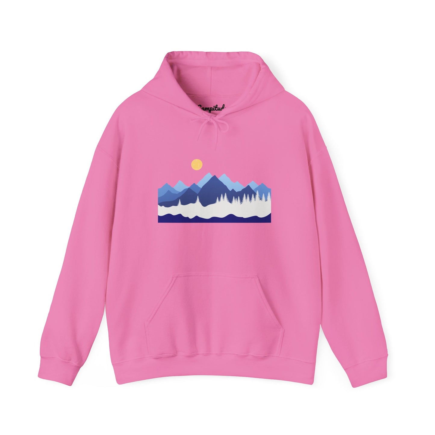 Unisex Hoodie - Mountain View with Sun