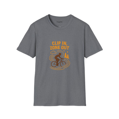 Unisex T-Shirt - Cyclist Clip in, Zone Out