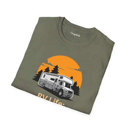 Unisex T-Shirt - RV Life Where the Connection is Weak, But the Connection is Strong (Class C)