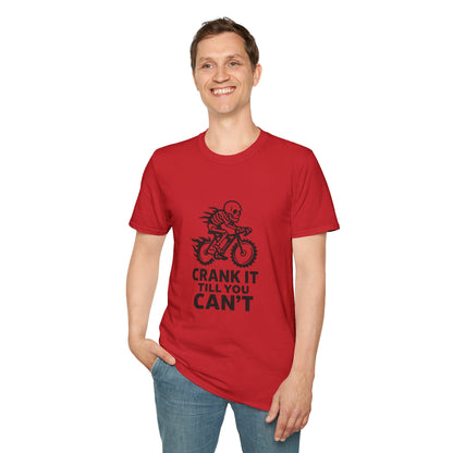 Unisex T-Shirt - Cool Skeleton Bike Rider