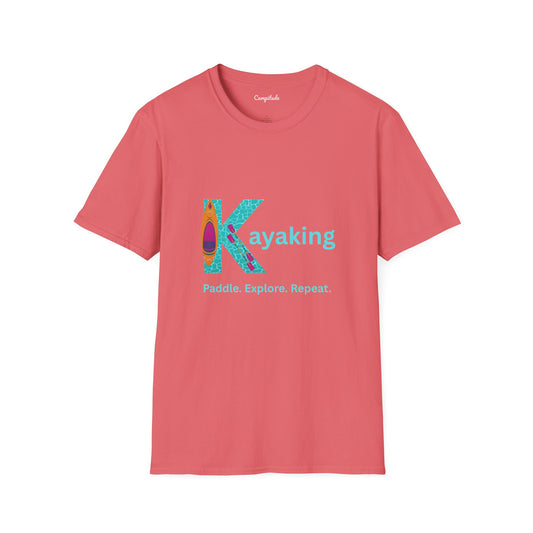 Unisex T-Shirt - Kayak, Paddle, Explore, Repeat