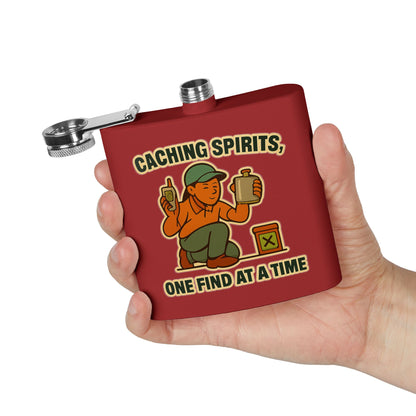 Geocache Flask -  Caching Spirits, One Find at a Time Design