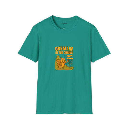 Unisex T-Shirt - Disc Golf Gremlin in the Chains