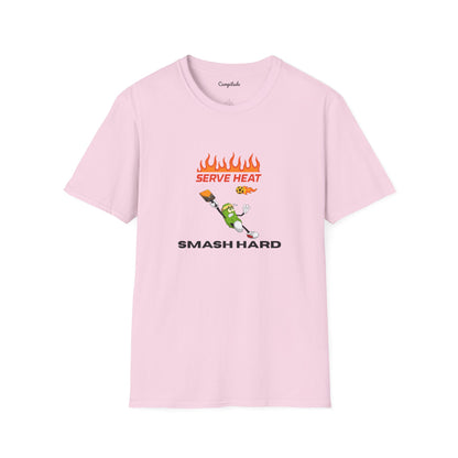 Unisex T-Shirt - Serve Heat Smash Hard