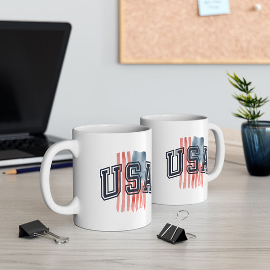 Ceramic Coffee Mug - USA Pride