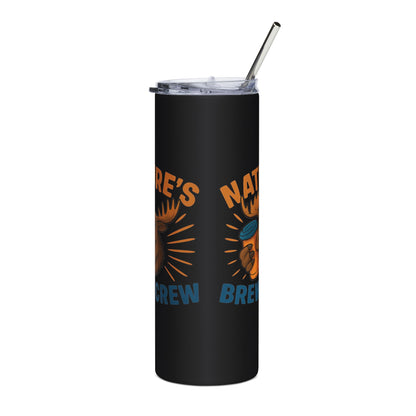 Stainless Steel Tumbler - Nature's Brew Crew, 20oz (Moose)