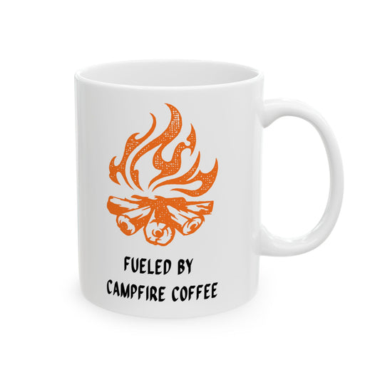 Ceramic Coffee Mug - Fueled By Campfire Coffee