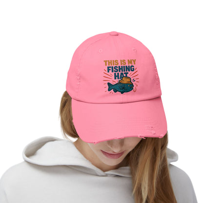 Distressed Cap -This is My Fishing Hat