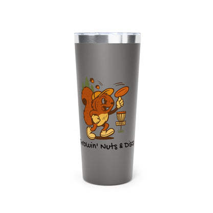 Stainless Steel Tumbler - Throwin' Nuts & Discs, 22oz