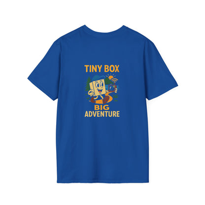 Unisex T-Shirt - Tiny Box, Big Adventure (2-sided graphic)