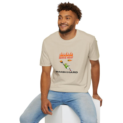 Unisex T-Shirt - Serve Heat Smash Hard