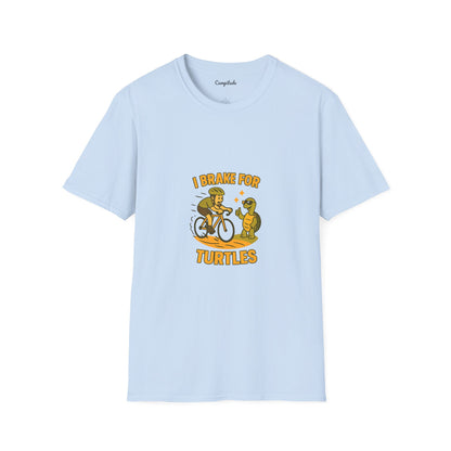 Unisex T-Shirt - Cyclist I Brake for Turtles
