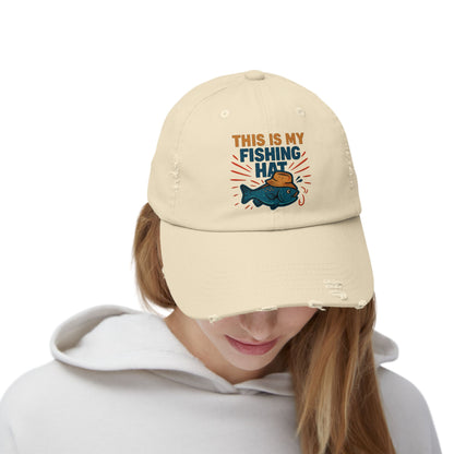 Distressed Cap -This is My Fishing Hat