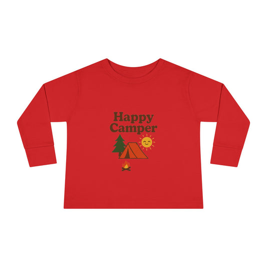 Toddler Long Sleeve T-Shirt - Happy Camper