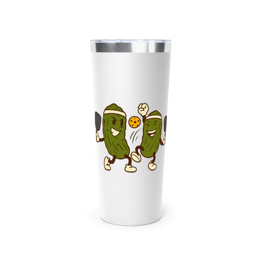 Stainless Steel Tumbler - Pickleball Doubles: Where Friendships Go To be Tested, 22oz