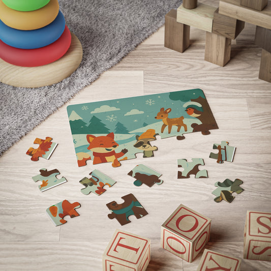 Charming Kids' Winter Puzzle - 30-Piece