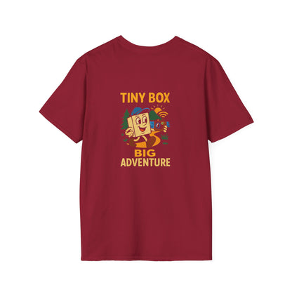 Unisex T-Shirt - Tiny Box, Big Adventure (2-sided graphic)