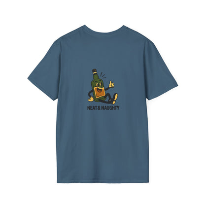 Unisex T-Shirt - Neat & Naughty - Scotch/Bourbon (2-sided graphic)