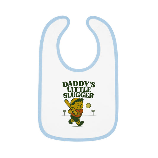 Cute baby Bib - Daddy's Little Slugger - Boy