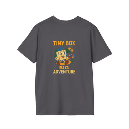 Unisex T-Shirt - Tiny Box, Big Adventure (2-sided graphic)