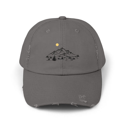 Distressed Cap - Mountain Design