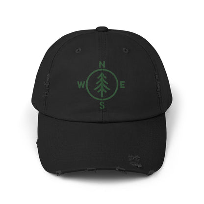 Distressed Cap - Compass Design