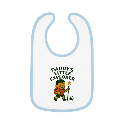 Cute Baby Bib - Daddy's Little Explorer - Boy