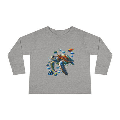 Toddler Long Sleeve T-Shirt - Sea Turtle Design