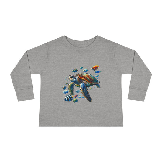 Toddler Long Sleeve T-Shirt - Sea Turtle Design