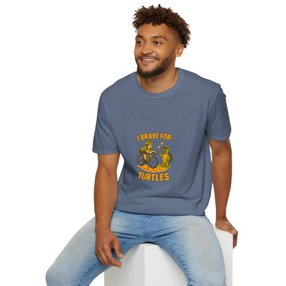 Unisex T-Shirt - Cyclist I Brake for Turtles