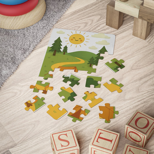 Colorful Camping Adventure Puzzle for Kids - 30 pc