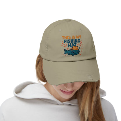 Distressed Cap -This is My Fishing Hat