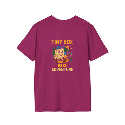 Unisex T-Shirt - Tiny Box, Big Adventure (2-sided graphic)