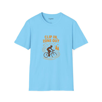 Unisex T-Shirt - Cyclist Clip in, Zone Out