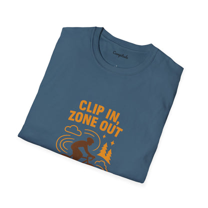 Unisex T-Shirt - Cyclist Clip in, Zone Out
