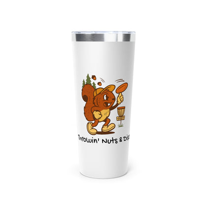 Stainless Steel Tumbler - Throwin' Nuts & Discs, 22oz