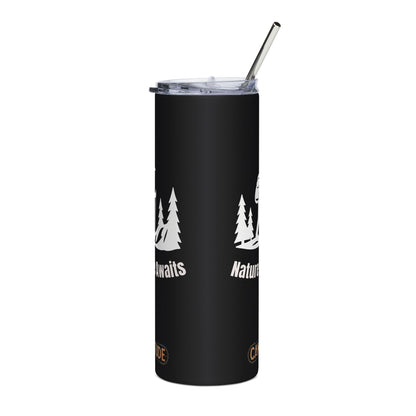 Stainless Steel Tumbler - Trail Tested Hiking Tumbler (Black), 20oz